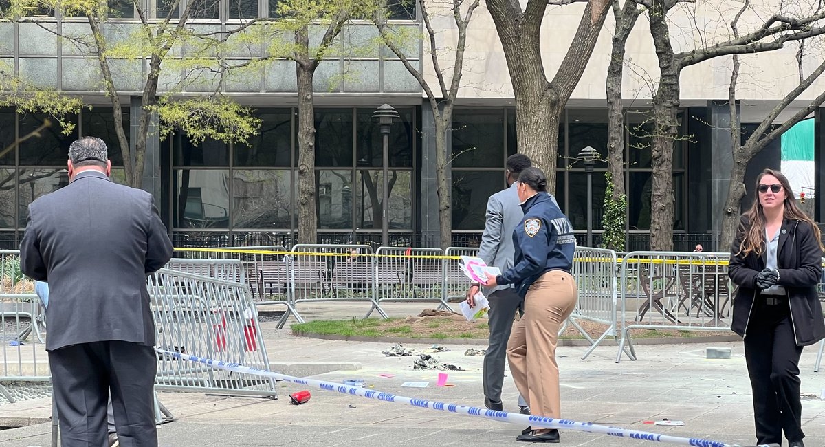 Man in critical condition after setting himself on fire outside Trump trial in Lower Manhattan