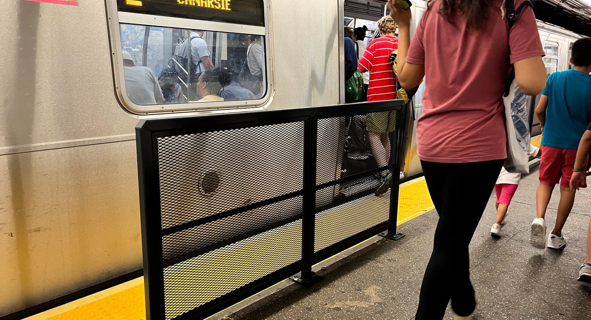 MTA installs platform barriers at 10 subway stations to prevent fatal slips and shoves